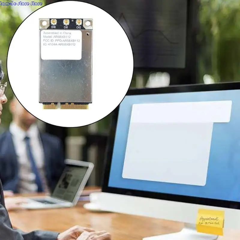 D0UA AR5BXB112 AR9380 450MBPS 듀얼 밴드 미니 PCI-E 무선 카드 교체 A1311 A1312 2009 2011 2011 Wi-Fi 카드