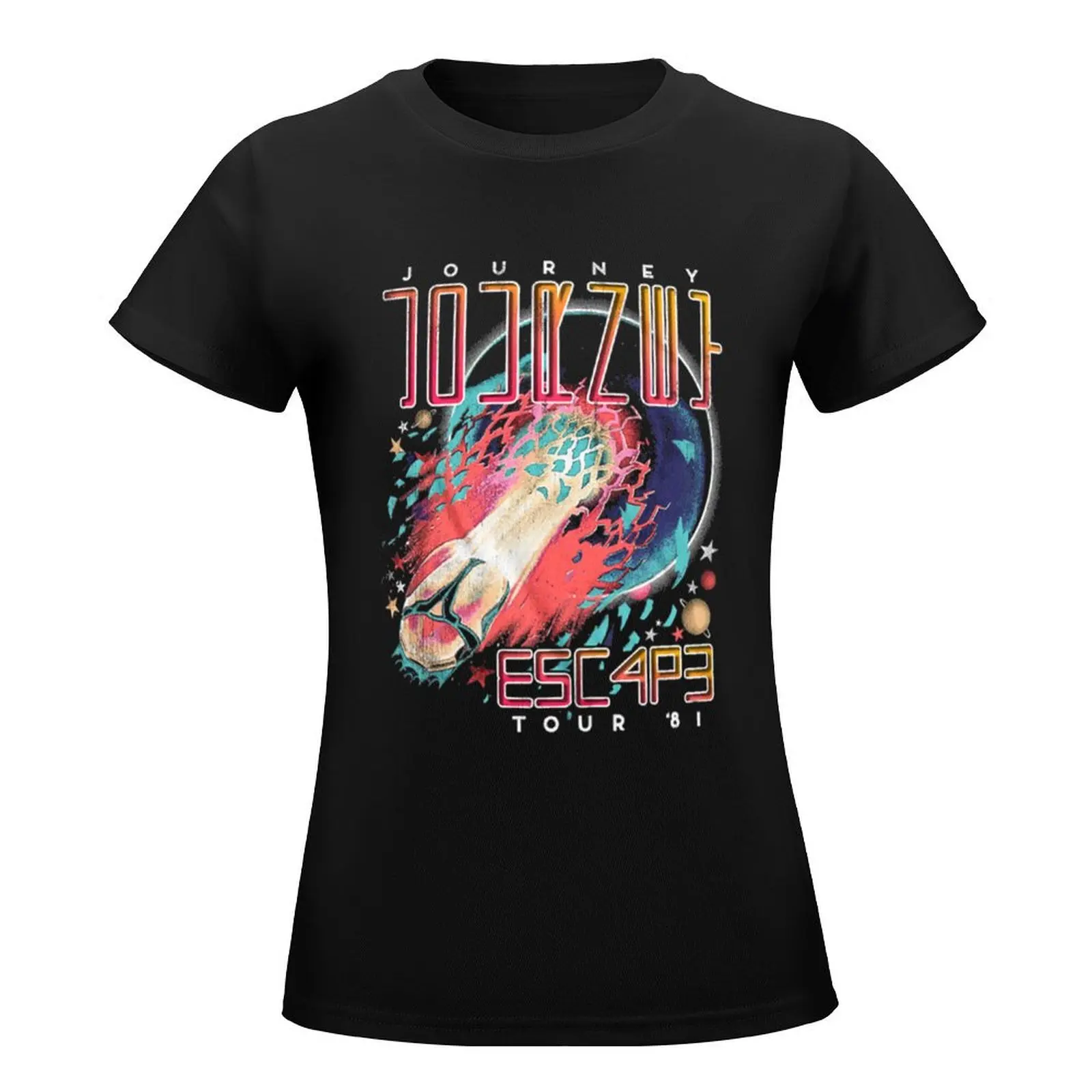 Escape Tour 81 Journey T-Shirt sports fans customizeds plus size tops blanks t-shirt dress for Women long