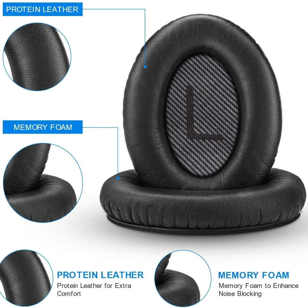 Replacement Ear Pads for BOSE QC35 for QuietComfort qc 35 & 35 II Headphones Memory Foam Ear Cushions High Quality Ear Cover