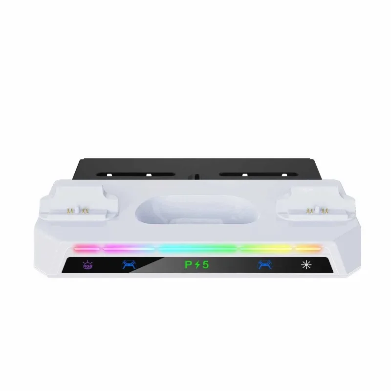 

ps5 playstation 5 ps5 accessories Ps5 Slim Host Wall Bracket Game Controller Contact Charger Bracket with RGB Light Strip e