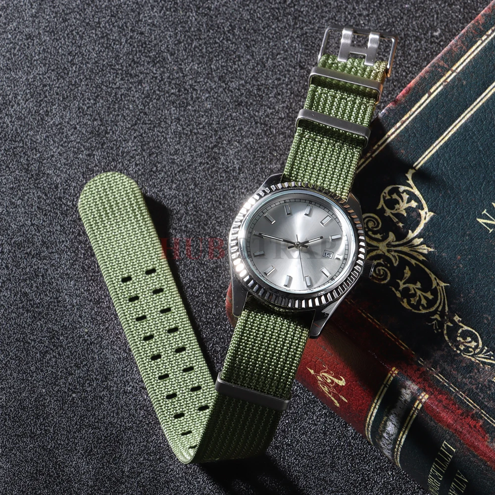 20 22 مللي متر جديد مضلع ل Seiko النايلون حزام الساعات النايلون حزام ساعة اليد ل أوميغا ل العسكرية حزام (استيك) ساعة أساور حزام الساعات اكسسوارات