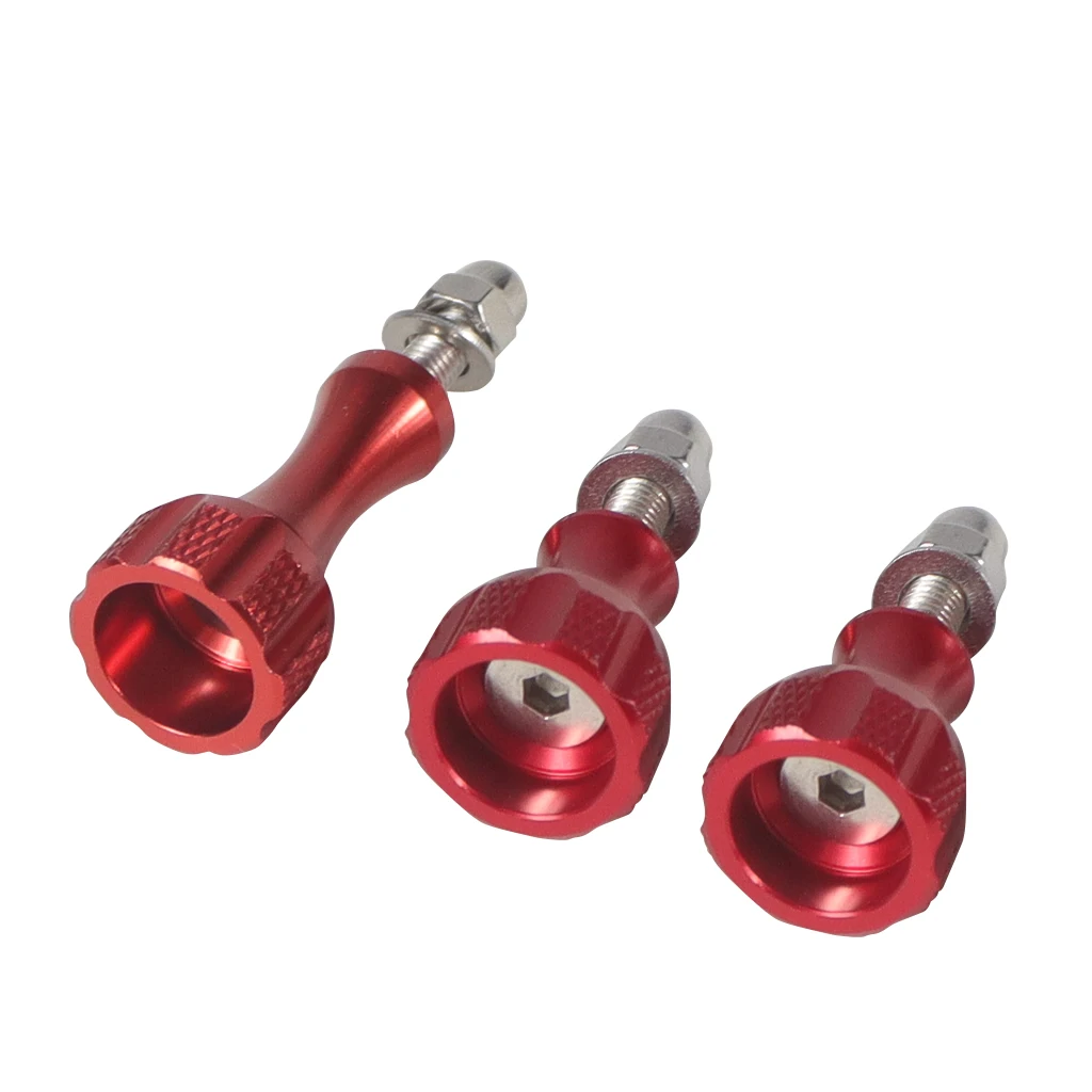 BGNing 1pack von 3pcs 1 Lange + 2 Kurze Bunte CNC Aluminium Bolt Mutter Schraube für GoPro Hero 7 6 5 3 + 4 SJ4000 EKEN YI 2 4K Montieren – Detail 20