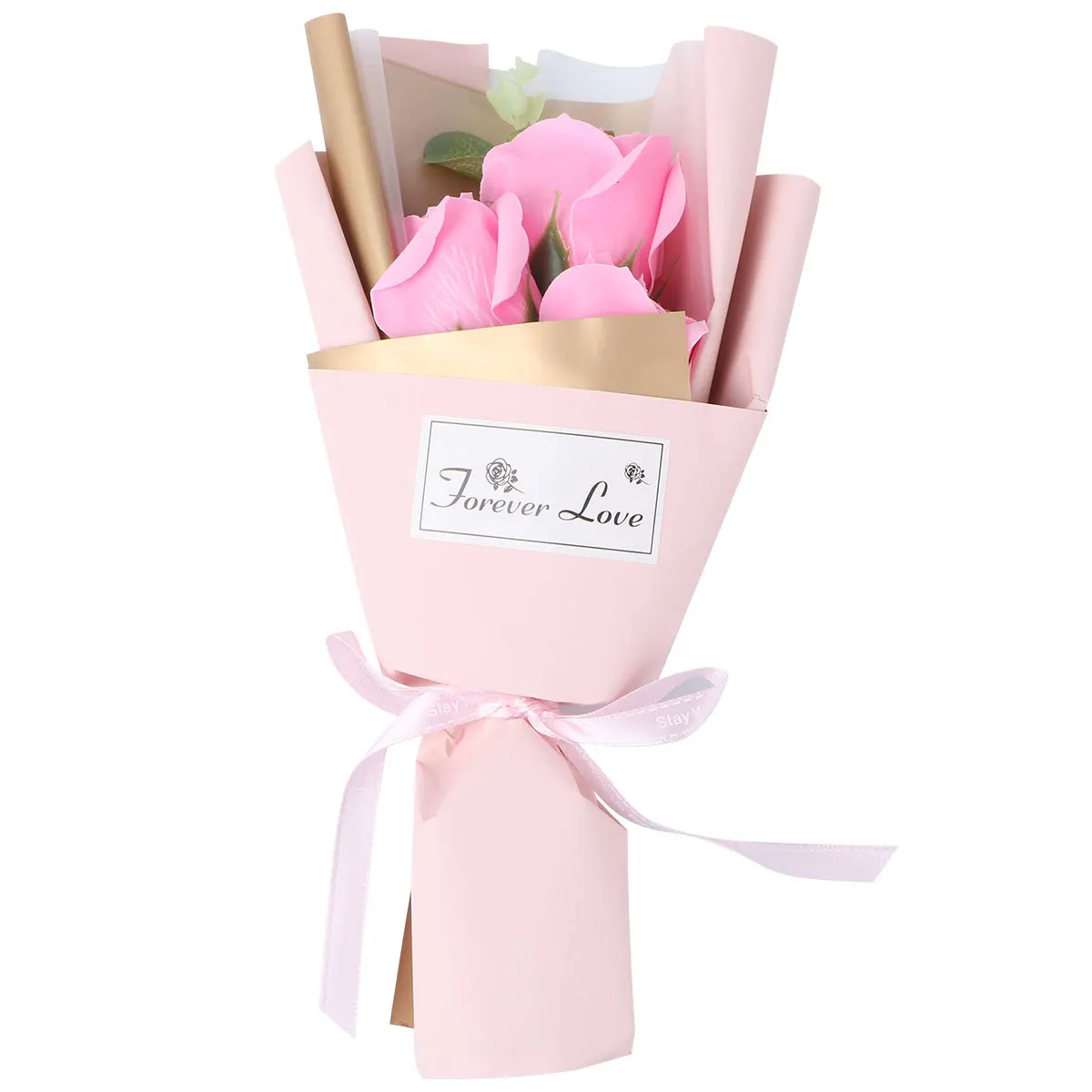 

1Set Artificial Soap Rose Bouquet Gift Box Creative Handmade Romantic Preserved Flower Valentine's Day Birthday Gift