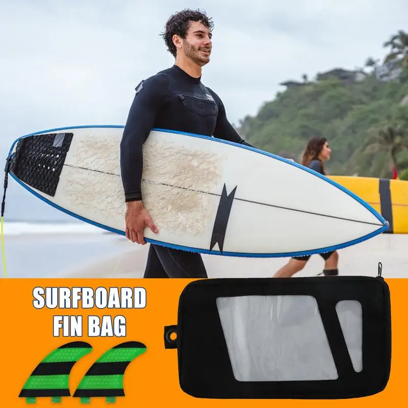 

Surf Fins Travel Bag Fin Organizer Carrying Bag Travel Bag Portable Carrier Pouch Large Capacity Surfing Fins Storage Waterproof