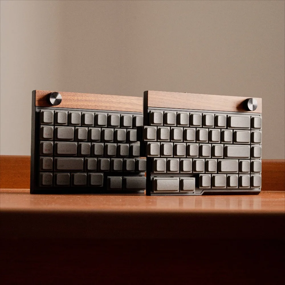Jiffy75 Split Ergonomic Keyboard 75% Layout Low Profile Wireless Aluminum Shell Tri Mode Hot Swap Long Battery Office Keyboard