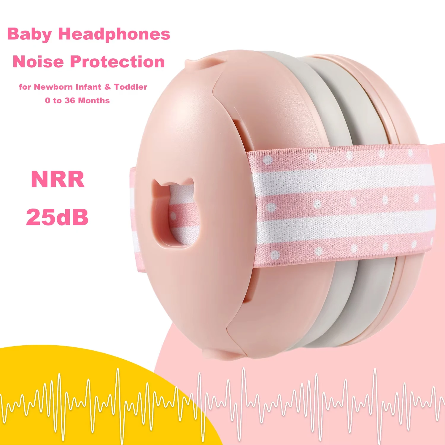 YHKEMA C10 Ear Defenders Baby Hearing Protection Infant Noise Protection Headphones Ear Muffs for Celebrations, Events 25dB