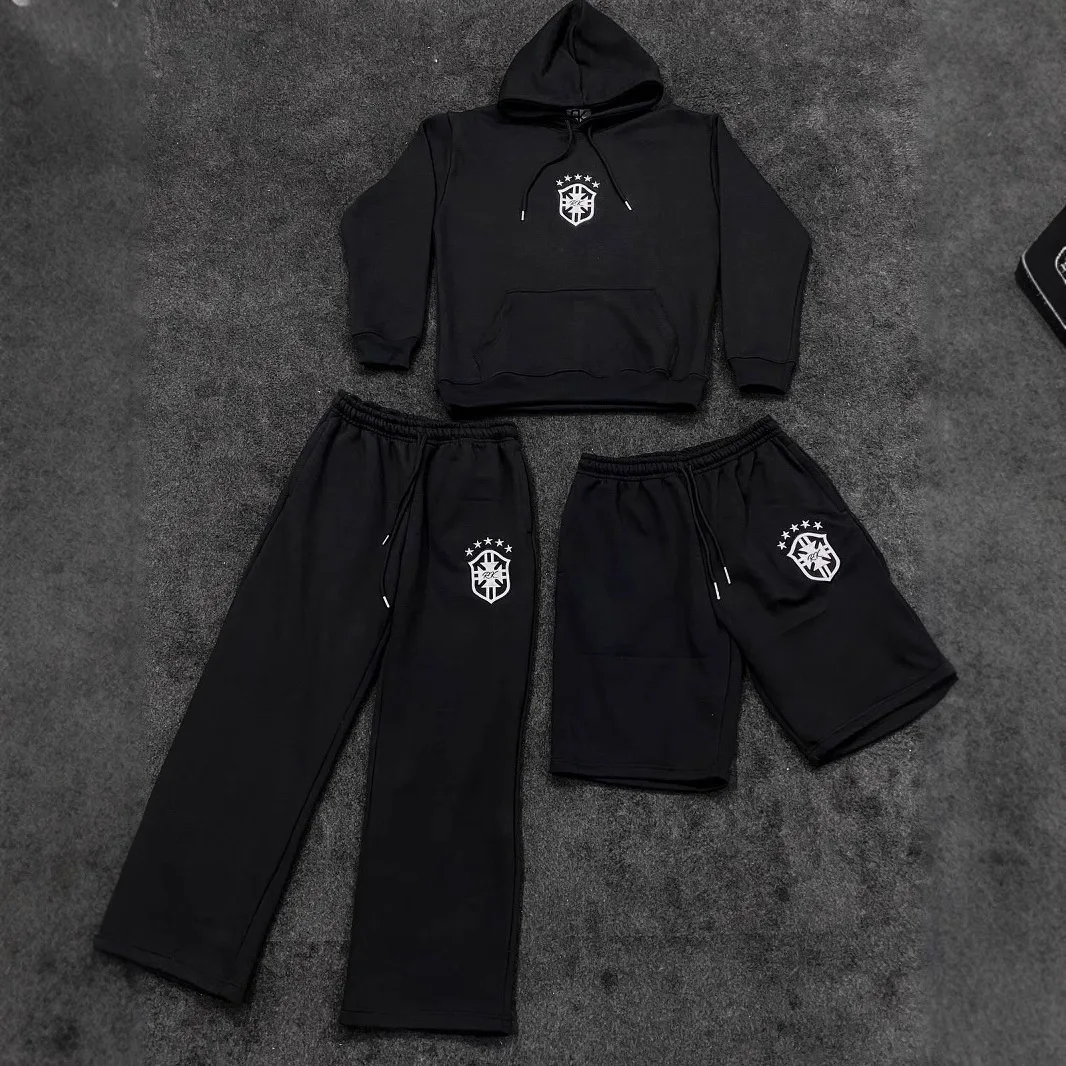 Y2K Punk Hip-Hop Modello di ricamo alla moda Casual Versatile con coulisse in vita Pantaloni lunghi da jogging Pantaloni sportivi da coppia dritti