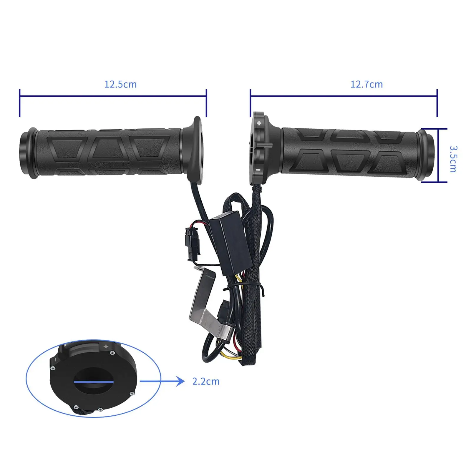 Beheizte Motorradgriffe, wasserdichte Ersatzteile, einfache Installation, langlebig, direkt