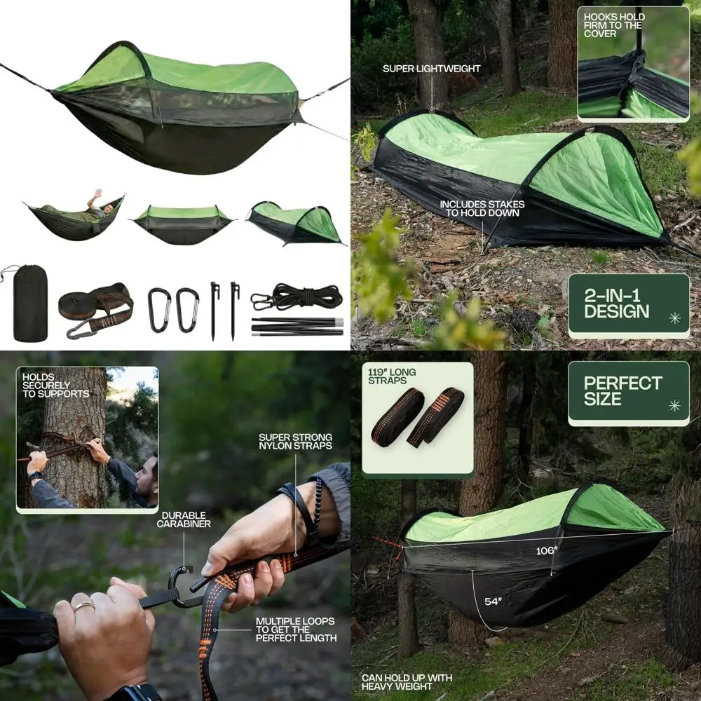 

Портативная палатка-гамак для кемпинга от Altena — универсальное снаряжение для путешествий на открытом воздухе