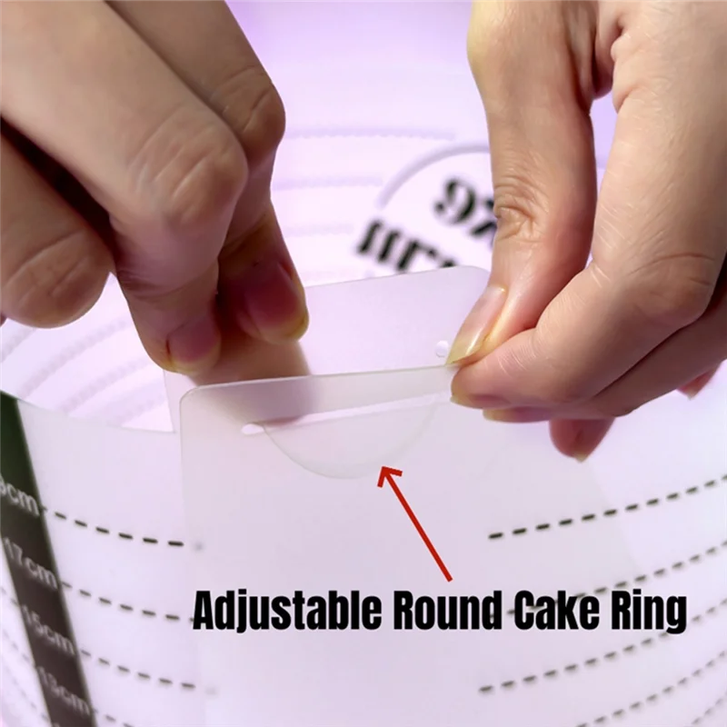 

For Cake Tools, Adjustable Round Ring Mould, Retractable Tools For Fondant, Mousse For Cake Ring, Acrylic Ring, Baking Ring