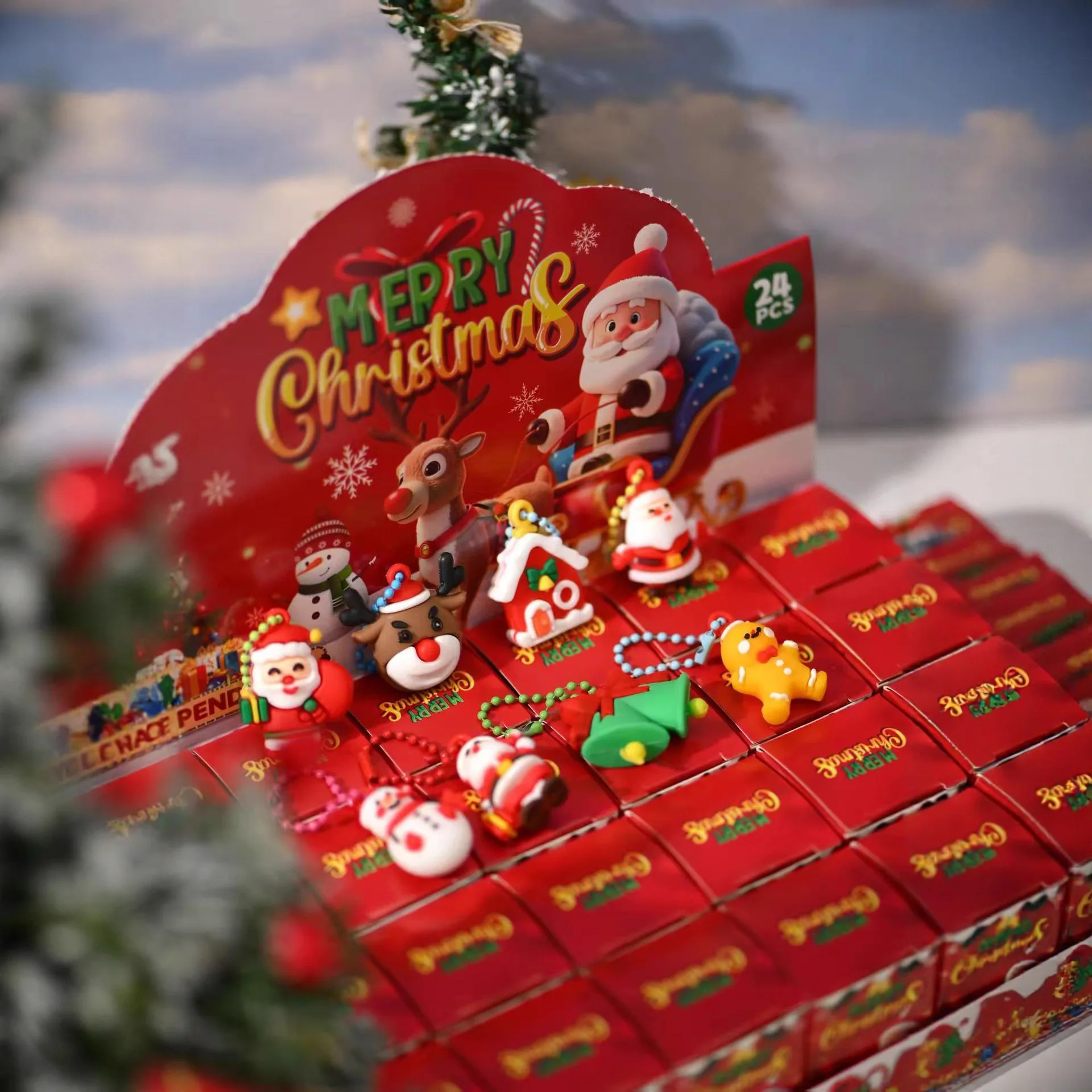 

24pcs/set Christmas Blind Box Figure Anime DIY Blind Box Room Decoration Model Doll Action Figure Kid Girl Toys Birthday Gift