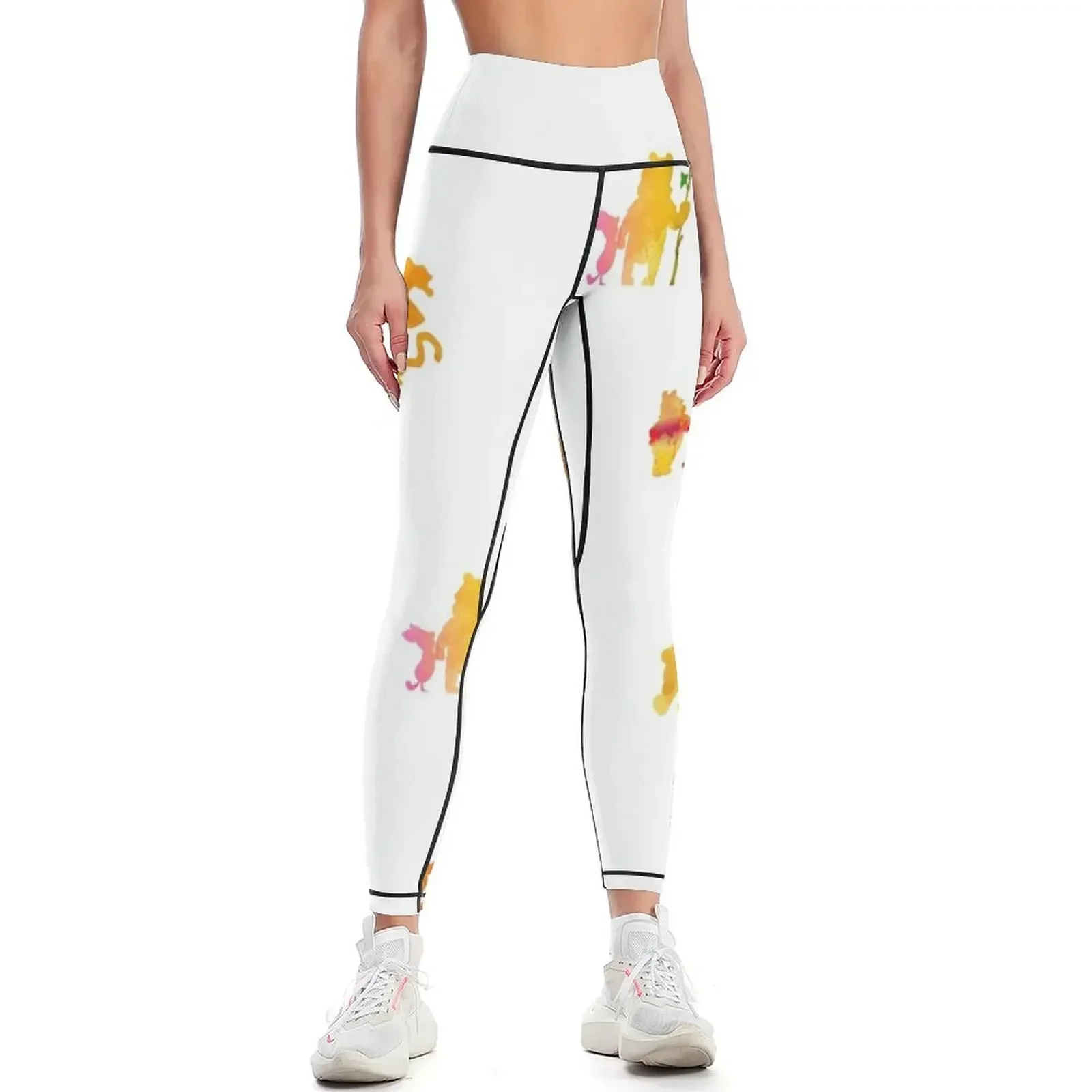 

Scatter Inspired Silhouette Leggings active wear high waist gym's clothing Pants sport Womens Leggings