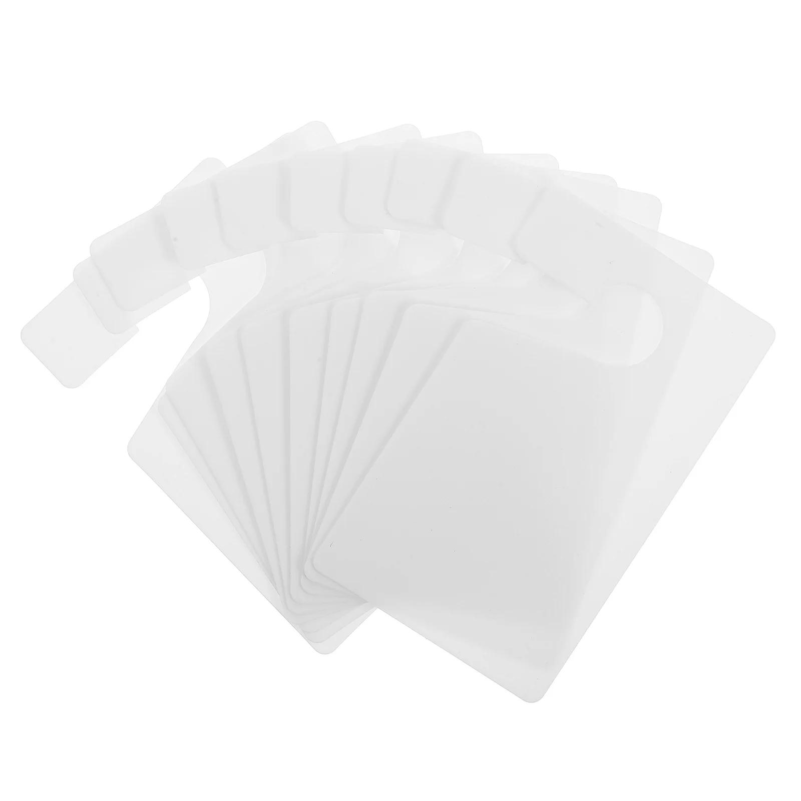 

10Pcs Waterproof Parking Permit Hang Tags DIY Blank Tags for Cars Bright Visible Parking Passes Hanging for Car Outdoor Use