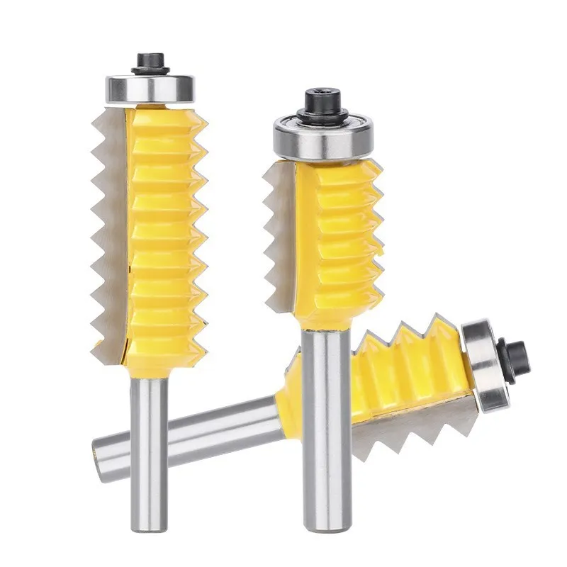 CMCP Pemotong Penggilingan Lem Sendi Jari 8Mm Batang 8X55Mm Panel Angkat V Bit Router Bersama untuk Bit Tenon Kayu Kerucut Tenoning