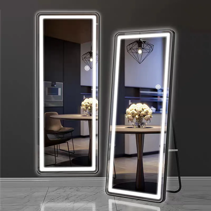 Smart LED with light, full-body , full-length r, fitness, fitting mirror, household