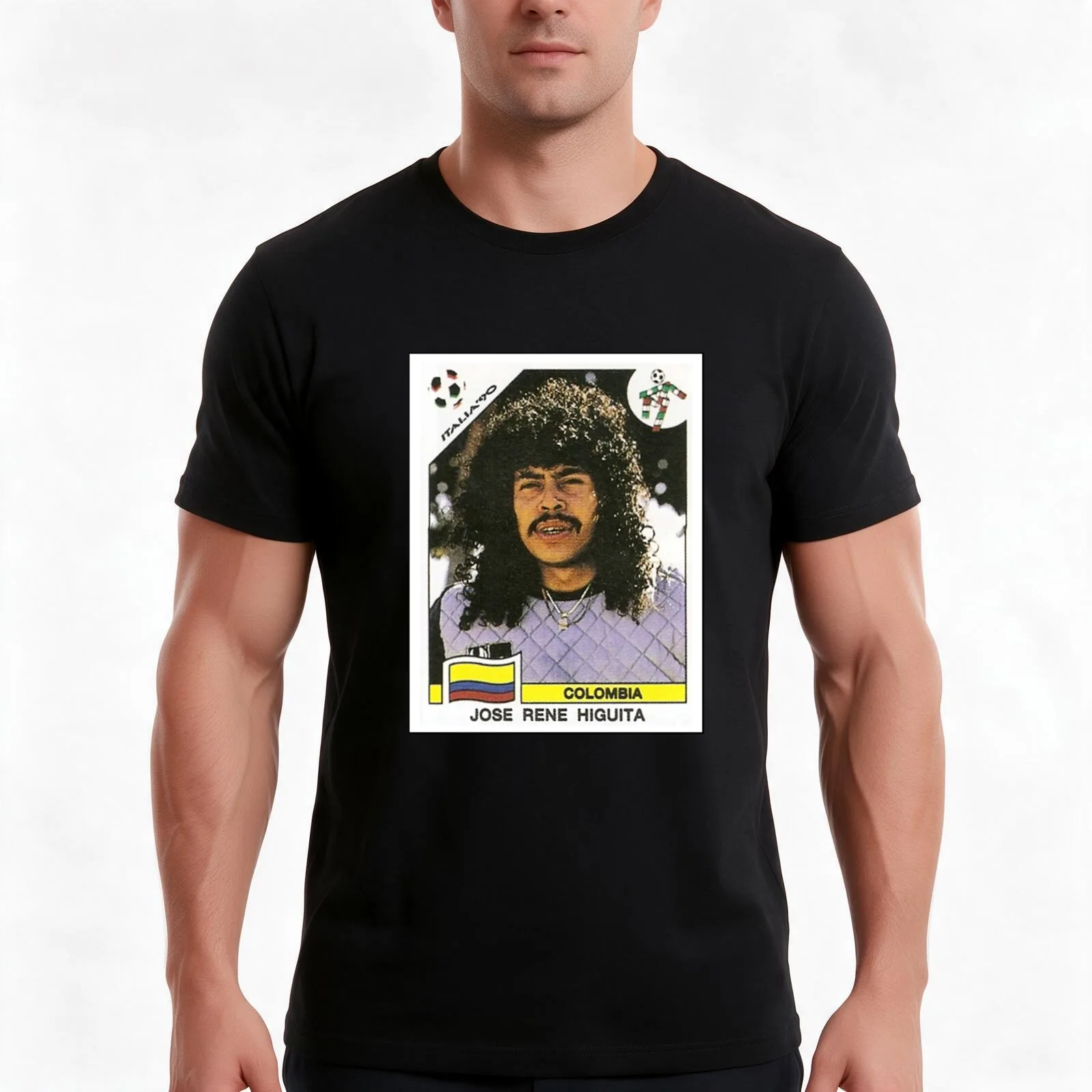 JOS? REN? HIGUITA - 1990 T-Shirt Summer Casual Cotton Tee Oversized Streetwear Tops Vintage Graphic Print Unisex Men Women