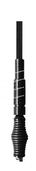 Equipped with Spring and Reflective X Signs 8 Ft, 10', 12 Ft Amber Top Lighted Mine Safety Warning Whip Flag,