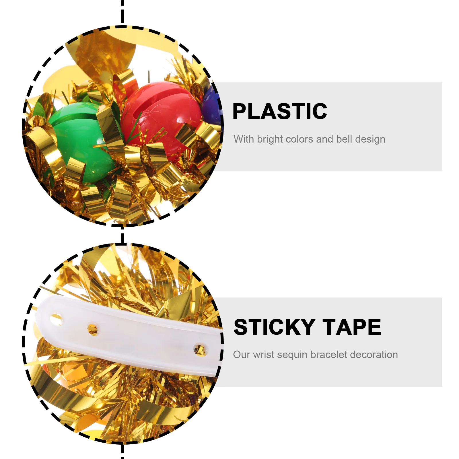 4 قطع مشرق الترتر التشجيع الأساور أداء المعصم زهرة سوار جرس الرقص مرحلة ديكور أساور المعصم #5