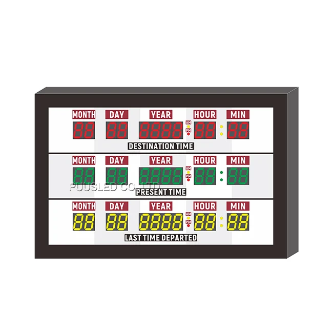 Indoor Wall-Mounted LED Digital Clock 7 Segments LED Display Digital Timer Signage and Displays Product
