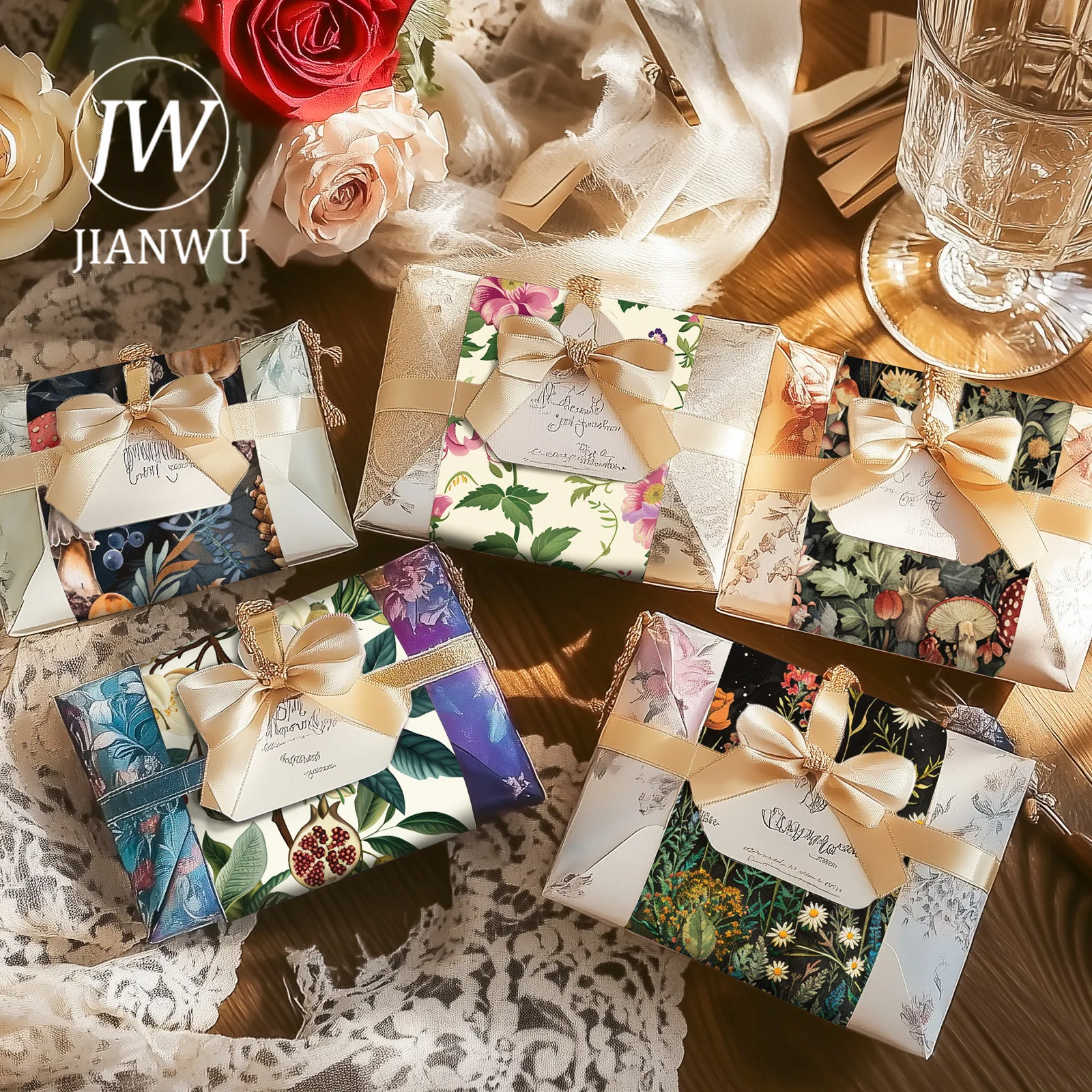 JIANWU 12 Sheets/book Vintage  - Vintage Collectible Books ulasan dan harga