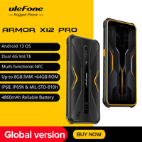 Ulefone Armor X12 Pro Rugged Waterproof Smartphone, Android 13, 8GB+64GB,  4860mAh, 13MP, 5.45\