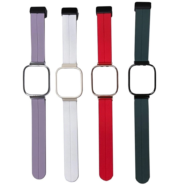 Magnetic Strap For Redmi Watch 3 Magnetic Buckle Silicone Wristband Bracelet for Xiaomi Redmi Watch 2 Lite/Watch 2/Watch 3 Strap