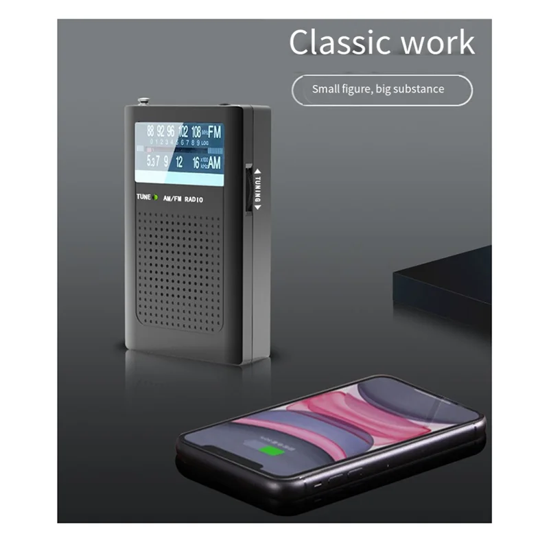 Y22A-AM/FM Portable Radio Emergency Weather Radio With Loud Speaker And Built-In Antenna Pocket Ideal Gift For Elderly