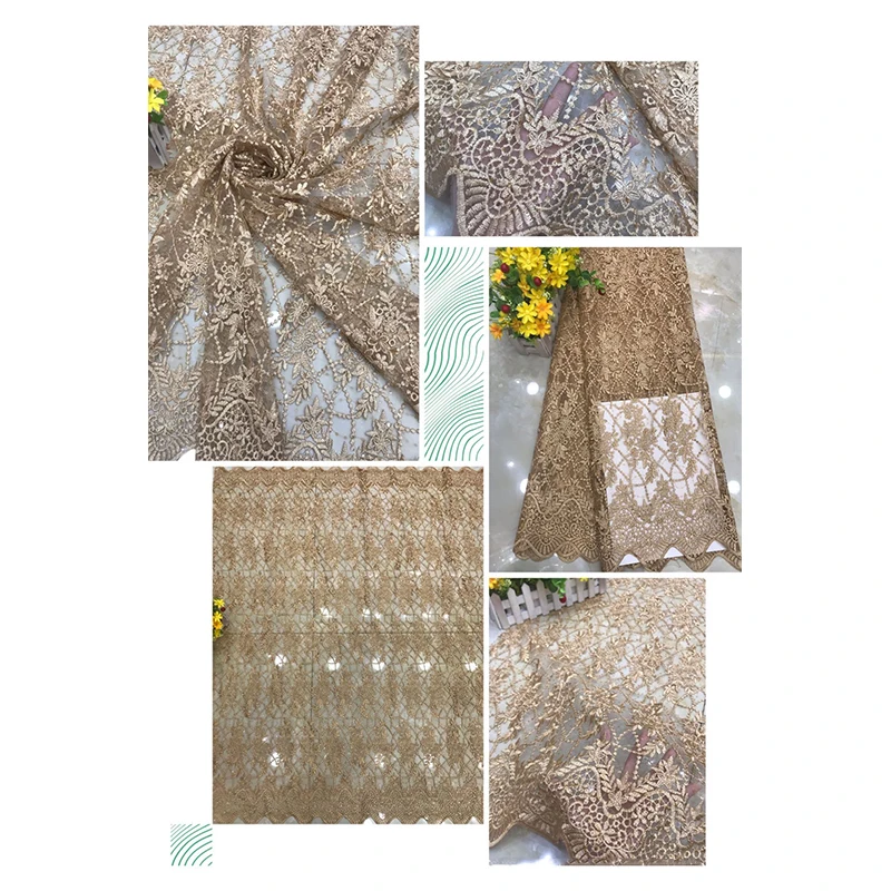 1yard Embroidered Mesh Fabric Cheongsam Dress Costume Dance Wear DIY Sewing Lace Fabric French Design 3D Embroidery Cloth
