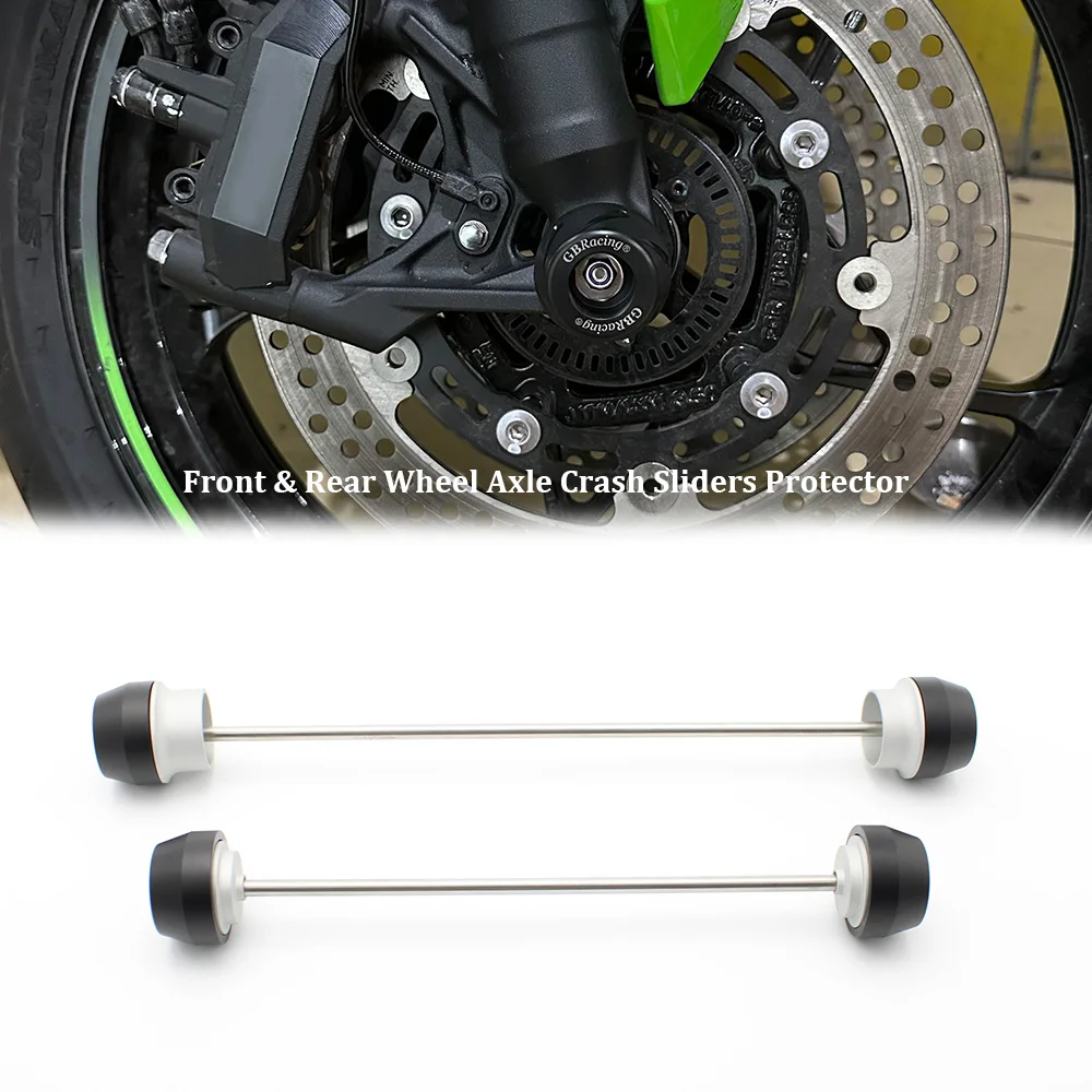 

For KAWASAKI Z650 Z650RS Ninja 650 Tourer /Performance 2017-2023 Motorcycle Wheel Protector Front Rear Axle Fork Crash Slider