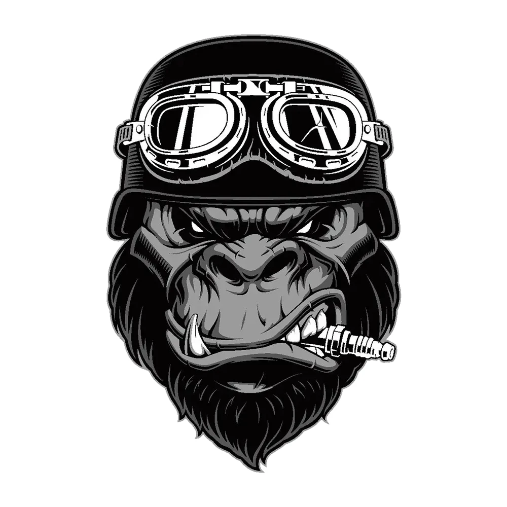 Hаклейка на авто Горилла Механик Car Sticker, Suitable for Laptop, Car, Truck, Van, SUV, Motorcycle, Wall, Bumper, Window