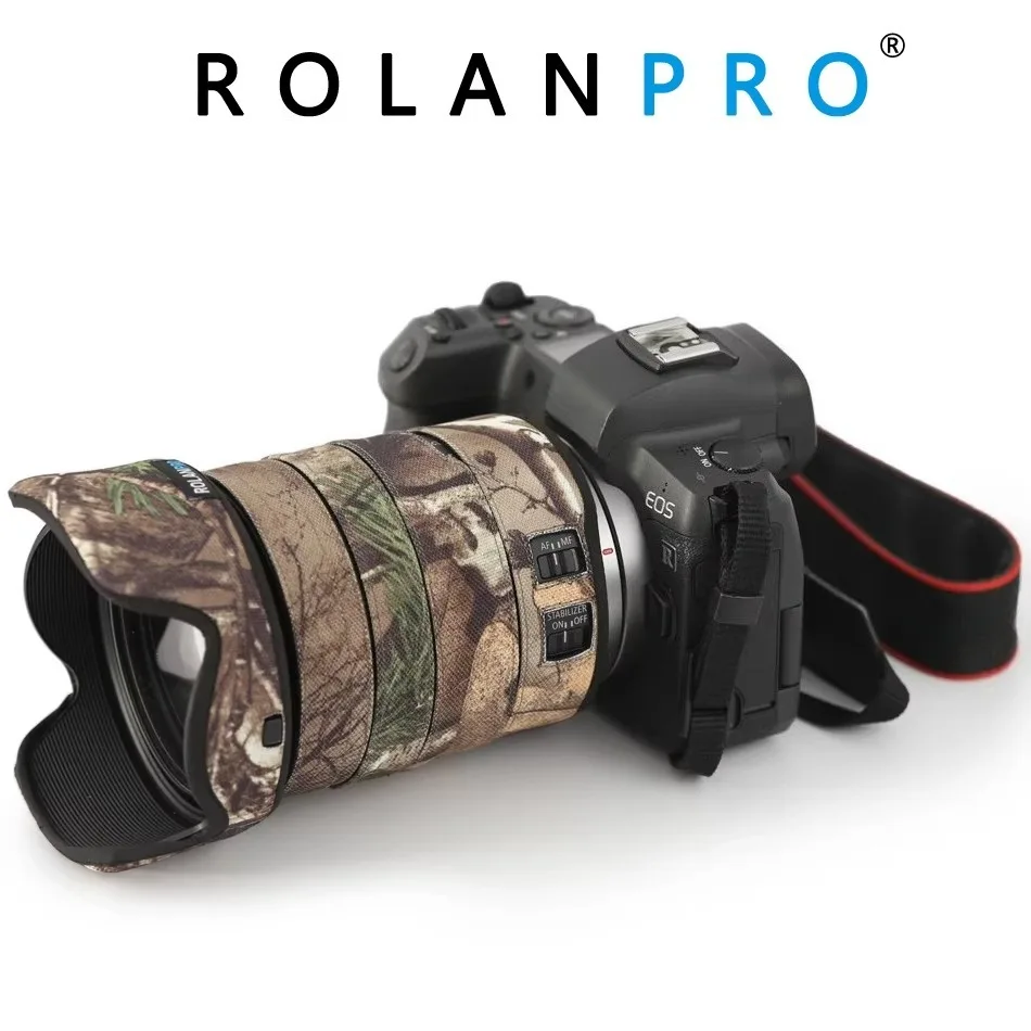 

Чехол-накидка ROLANPRO для объектива Canon RF 24-105mm f4L IS USM, камуфляжный, водонепроницаемый, для защиты объектива