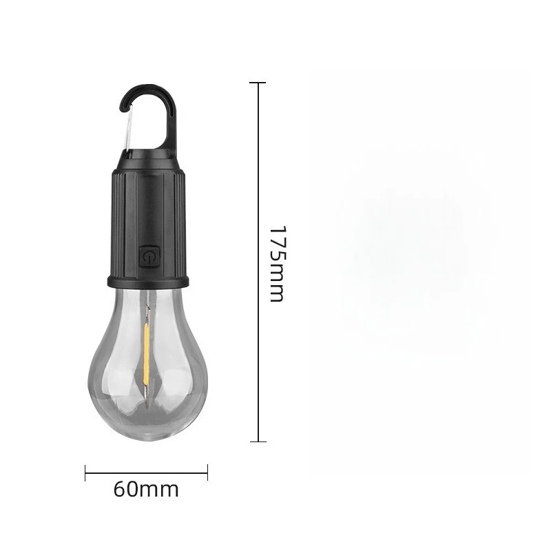 

Outdoor Camping Lamp Retro Warm Light Tungsten Bulb Multi-Function Hook Camping Atmosphere Light