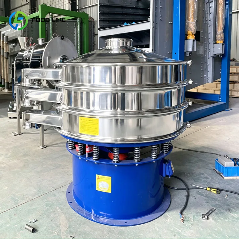 Vibratory Separator Vibro Sifter Food Sieve for Sugar Salt Flour Starch and Seasoning Powder Screening Customized