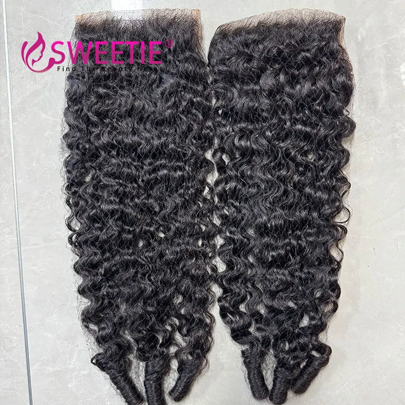 Burmese Curly 4x4 Lace Closure Human Hair 13x4 Frontal With Baby Hair Brazilian Remy Human Hair Pix Curly Wave Lace Closure