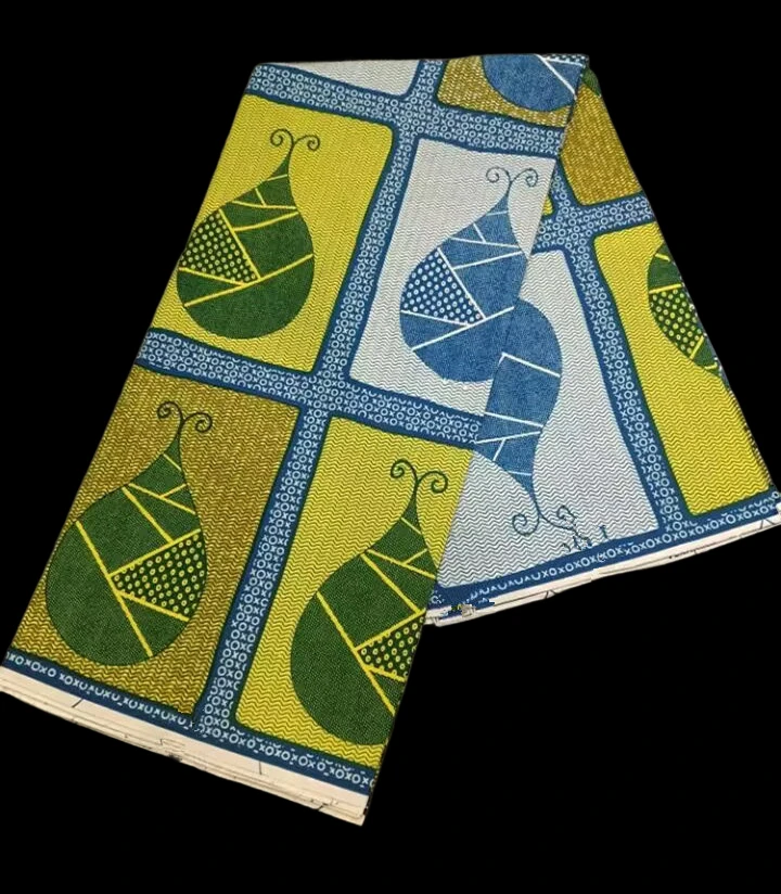 أحدث صيحات الموضة لعام 2025 نسيج الشمع الأفريقي نيجيريا أنقرة أقمشة الشمع كتلة يطبع الباتيك الهولندية 100% قطن خياطة عالية الجودة #1