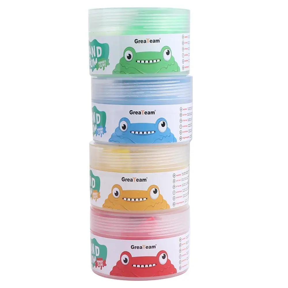 ソフト粘土ハンドパテスクイーズおもちゃ非粘着性 4 ピース/セット指トレーニングパテソフト伸縮性治療パテセット子供のおもちゃ