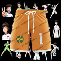 Captain Tsubasa Academy Nansheng Oliver and Benji Football Team Beach Shorts High Quality Summer Men's Adult Children's Shorts