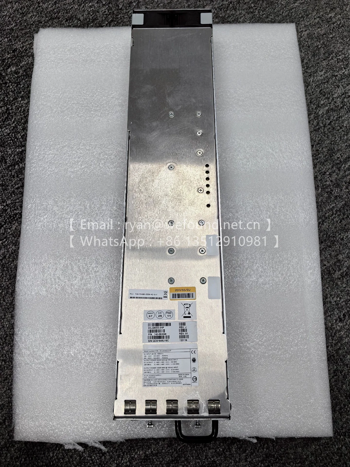 PWR-MX480-2520-AC-S PWR-MX480-2520-AC-S-D/F MX480シリーズ 2520W AC-DCルーター電源