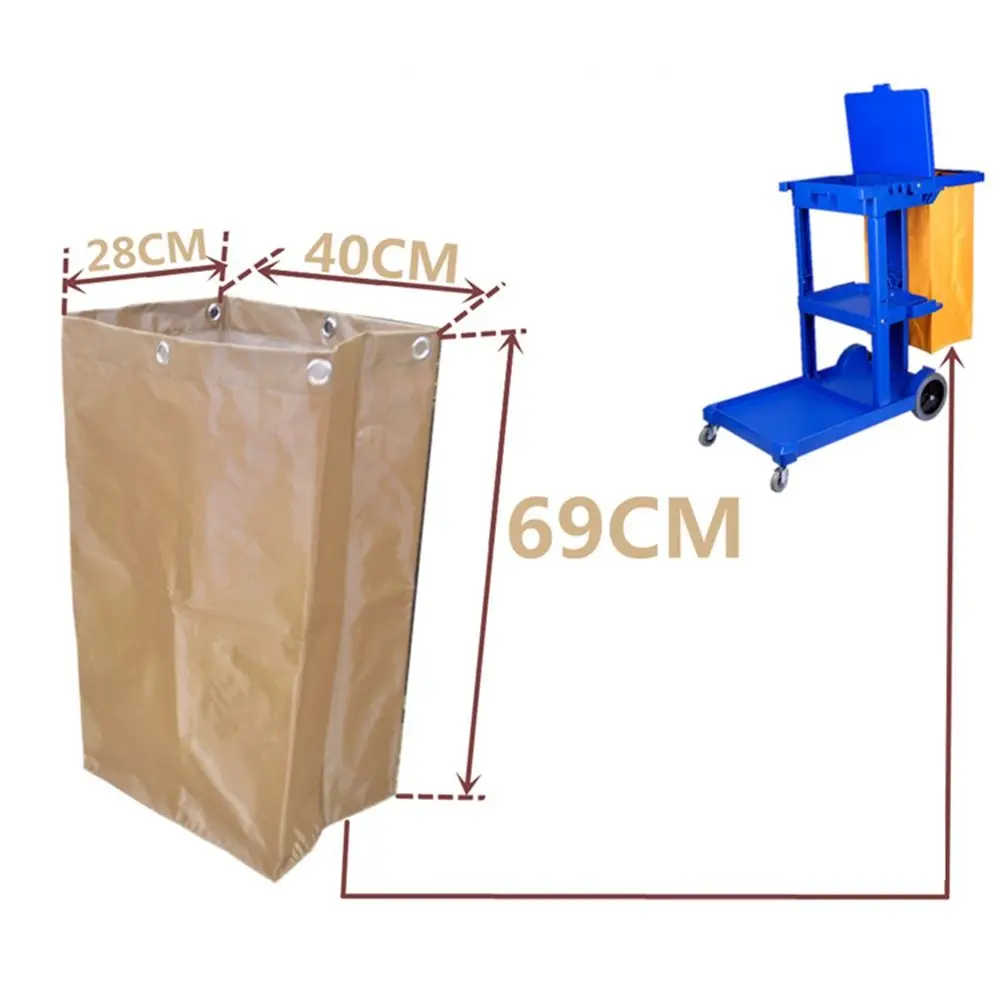 Thicken Hotel Housekeeping Rubbish Holder Waterproof Reusable Cleaning Cart Bag Large Capacity Strong Load-bearing Capacity
