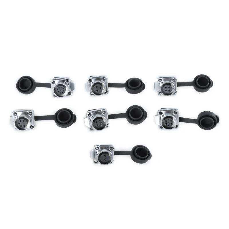 LP12 موصل طيران سريع القفل مع منفذ LP13 موصلات طاقة كهربائية معدنية كاملة ومقاومة للماء 1 قطعة