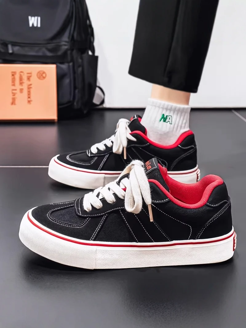 

Men's Low-Top Canvas Shoes 2026 New Summer Versatile Thick Bottom Heightening Anti-Slip Unique Design Casual Board Shoes