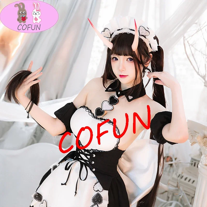 Azur Lane Noshiro Cosplay Costume  Anime Clothes Halloween Game Suit  Lovely Maid Uniform Dress Outfit Women Lolita