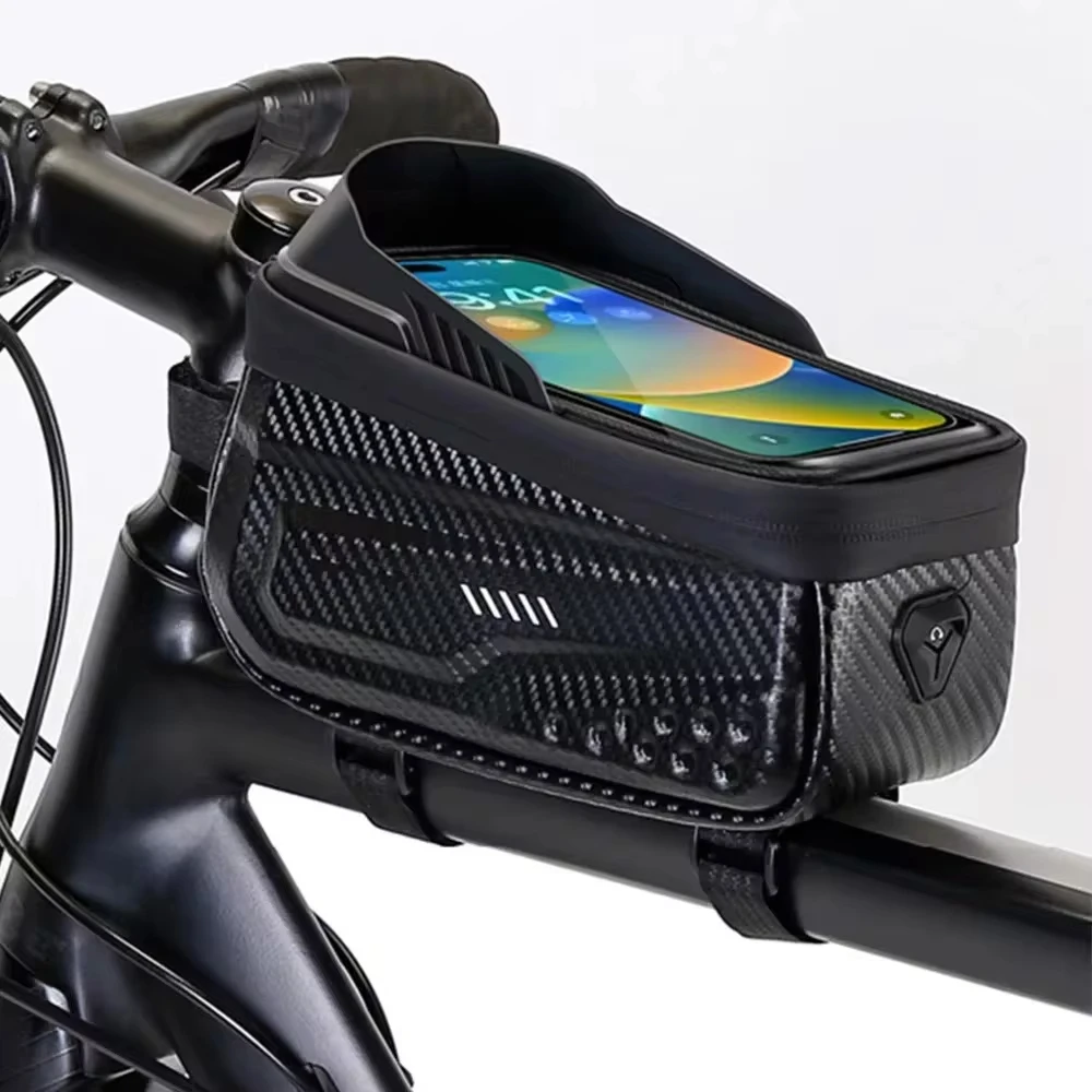 Bicycle Bag 1L Frame Front Top Tube Bike Bag Handlebar MTB Touch Screen Cycling Bag Phone Holder Bicycle Accessories