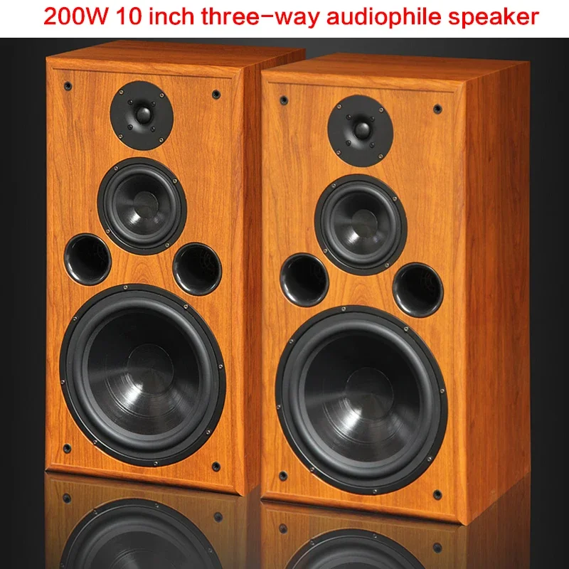 f109 10-inch 200W Three-way Bookshelf High-power Speaker Floor-to-ceiling Hifi Audio Passive Home Theater Enthusiast Speaker