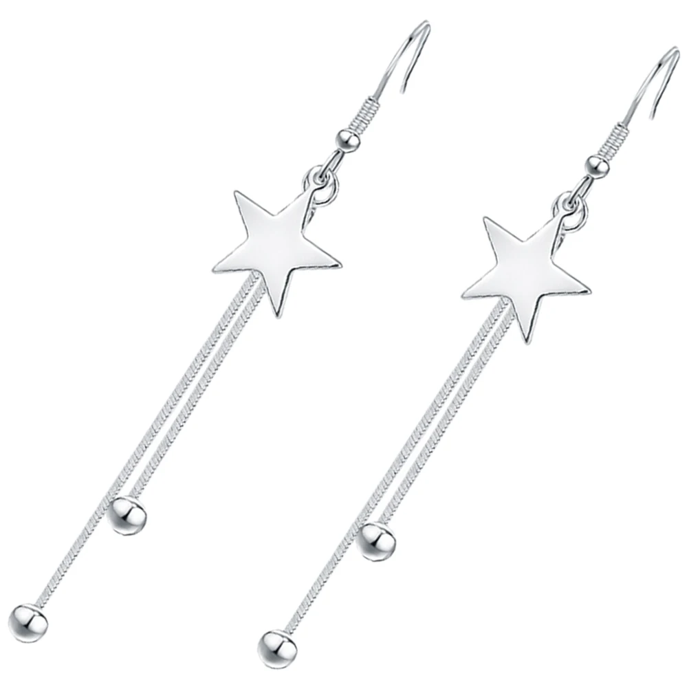 

Five-pointed Star Tassel Earrings Jewelry Dangling for Women Dangle Drop Stars Funny