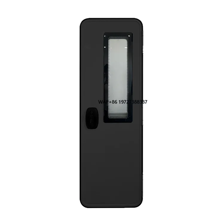 

Black Alu Alloy Camper RV Entrance Door European Design RV Door with Security Lock Insulated Vacuum Glass for Motorhome