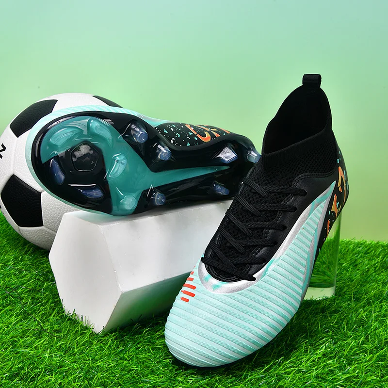 

New Summer Football Shoes Long Spike Grass Football Shoes Training Competition Low Top Spike Sports Shoes For Men 35-44
