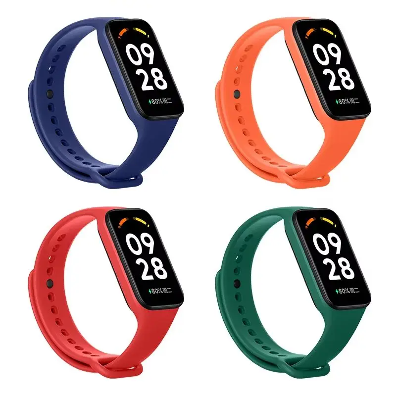 Soft Wrist Strap for Xiaomi Mi Band 8 Active Watchband Sport Wristband Replaceable Bracelet for Smartwatch Redmi Band 2 Strap