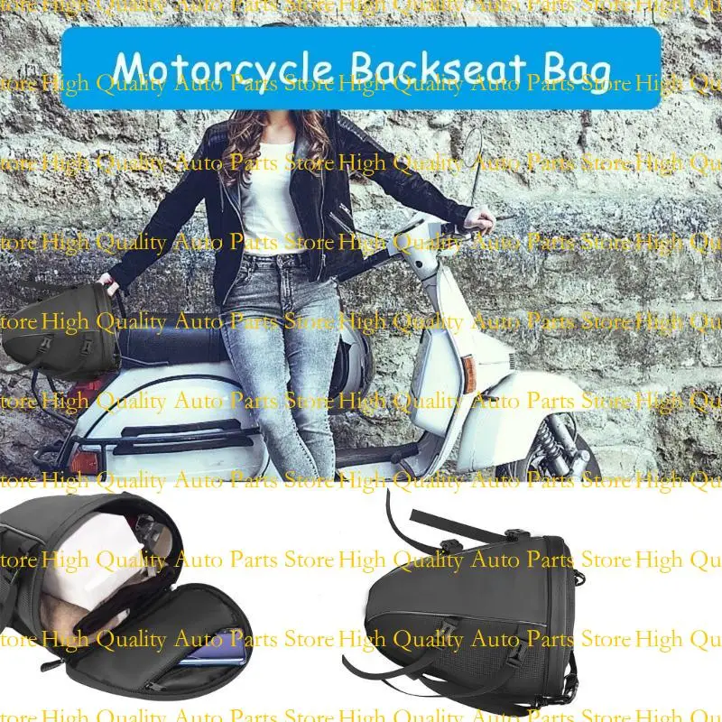 

G7NA All Purpose Motorcycle Helmets Holder Tail Rear Seats Backpack Expandable for Bikers Long Journeys with Adjustable Strap