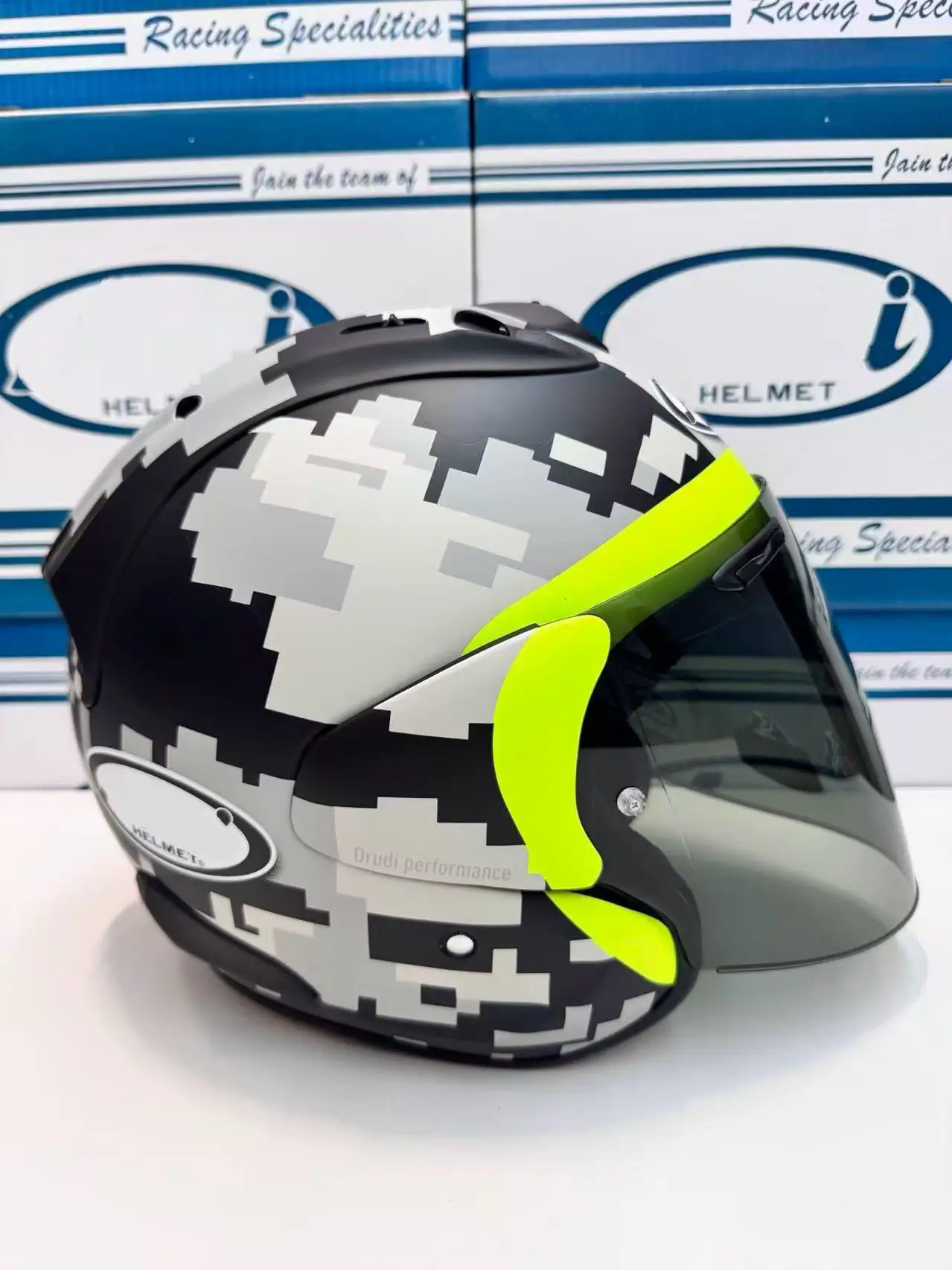 Open Face Motorcycle helmet vz ram 3/4 hlemet Mimetic   helmet Riding Motocross Racing Motobike Helmet